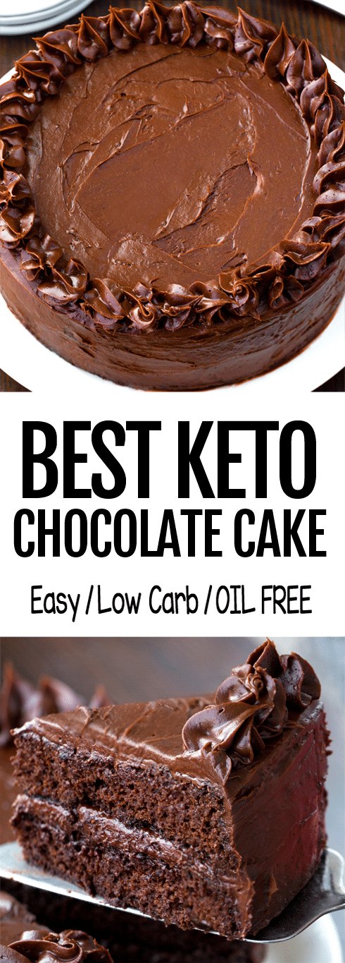 The Best Homemade Low Carb Keto Chocolate Cake Recipe