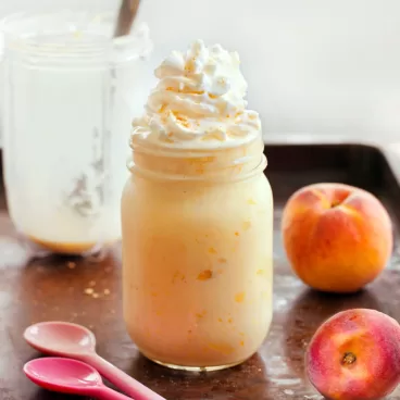 Healthy Peach Milkshake Recipe